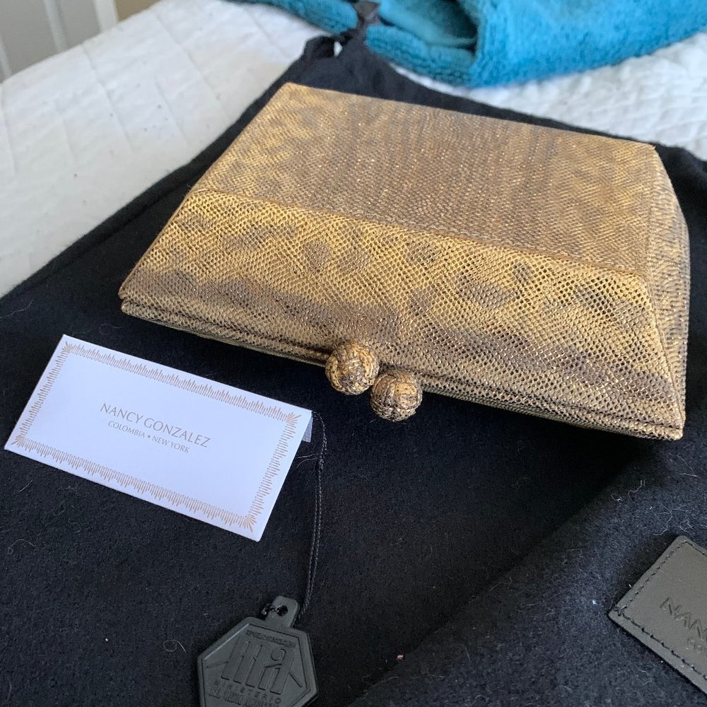 Nancy Gonzalez Crocodile Clutch